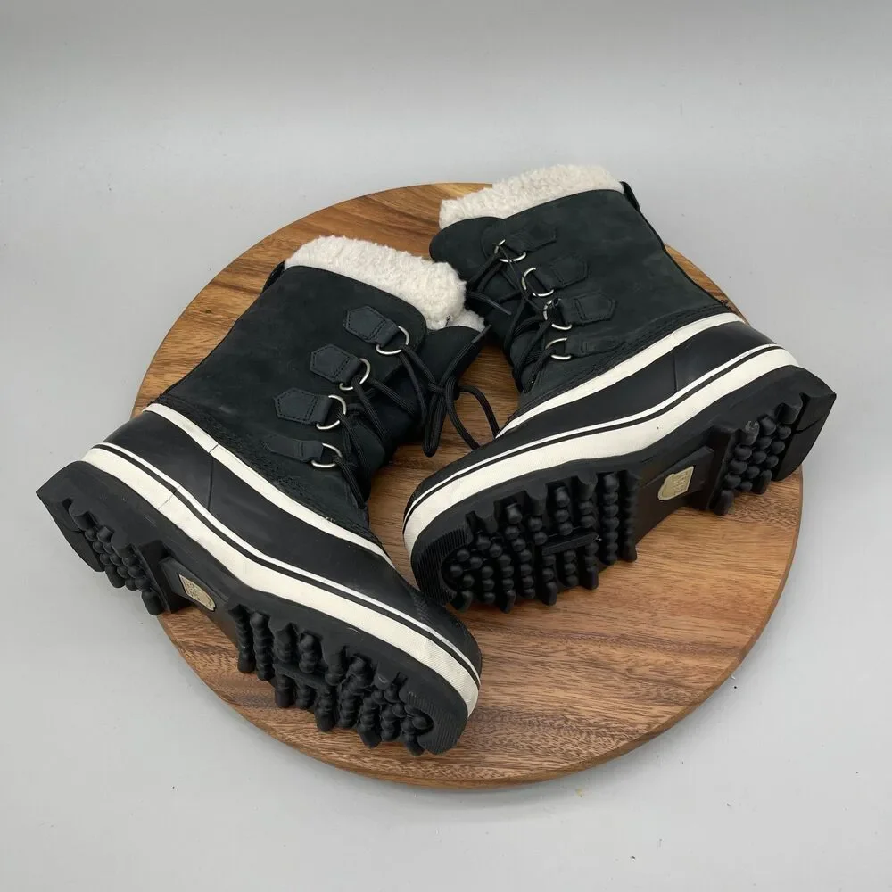 Sorel CARIBOU WP Boots Womens Size 7 Black Insulated Waterproof Snow Winter